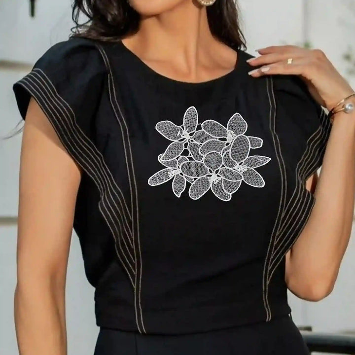 Floral Style Sew Patch