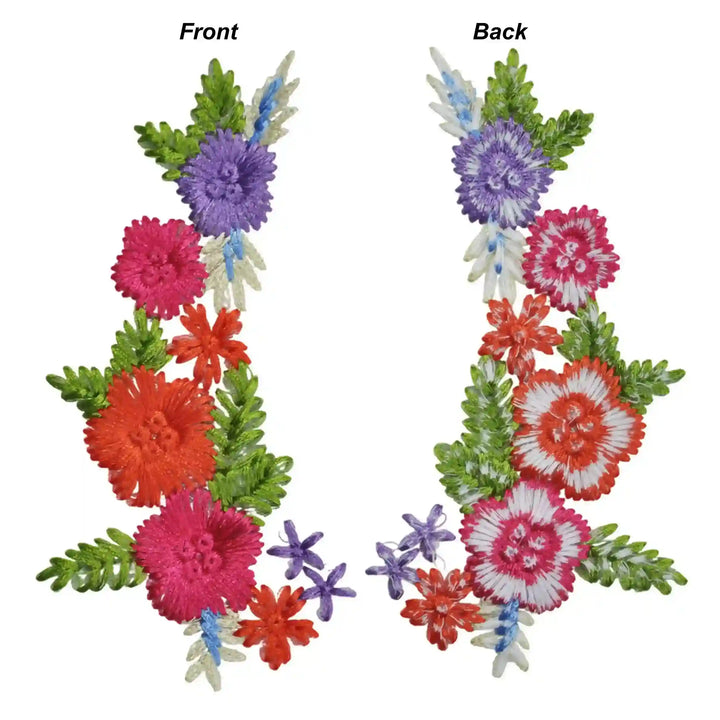Amethyst and Poppy Appliqué Patch
