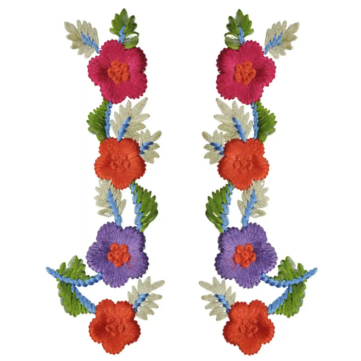 Embroidery Floral Sew Patch