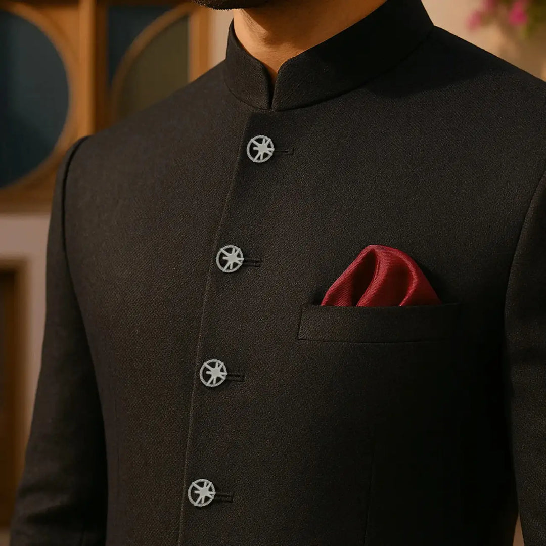 Shining Star Design Rope Edge Shank Metal Button | 18mm (28L) & 23mm (36L)