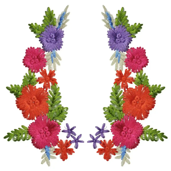 Amethyst and Poppy Appliqué Patch