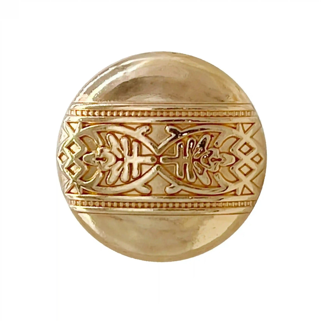 Etched Design Metal Buttons