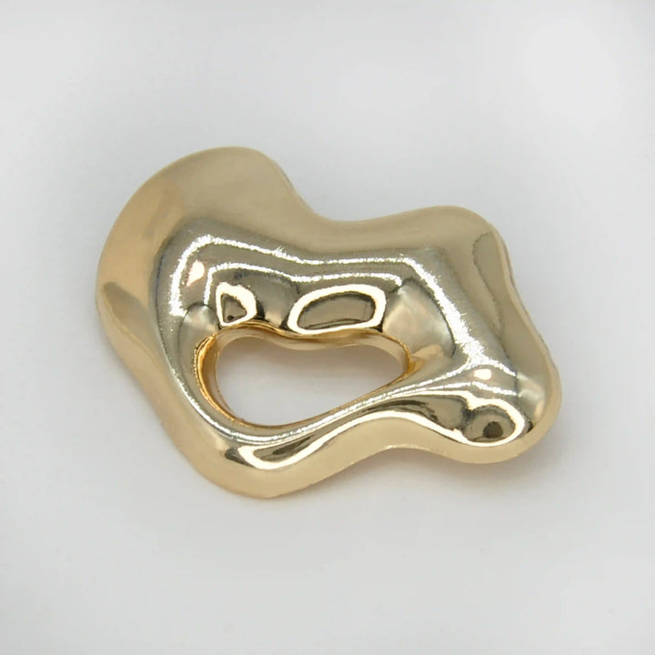 Lips Inspired Metal Brooch