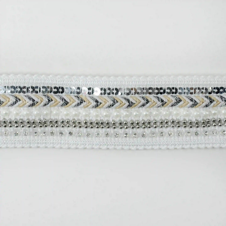 Chevron Glow Sequin Lace