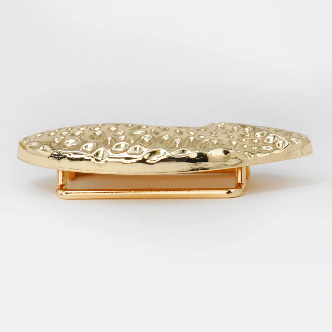 Pebbled Organic Leaf Buckle
