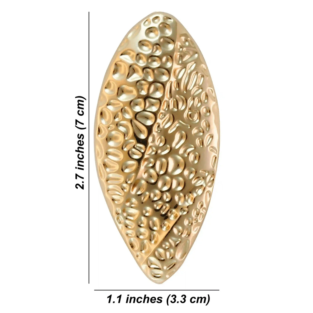 Pebbled Organic Leaf Buckle