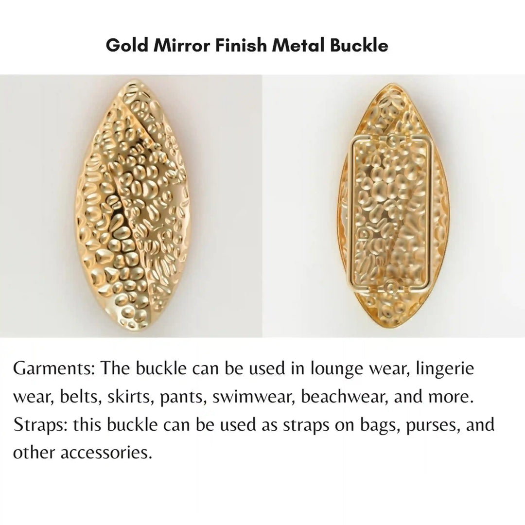 Pebbled Organic Leaf Buckle