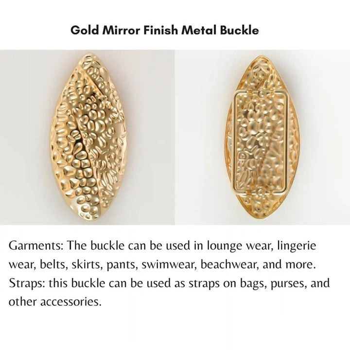 Pebbled Organic Leaf Buckle