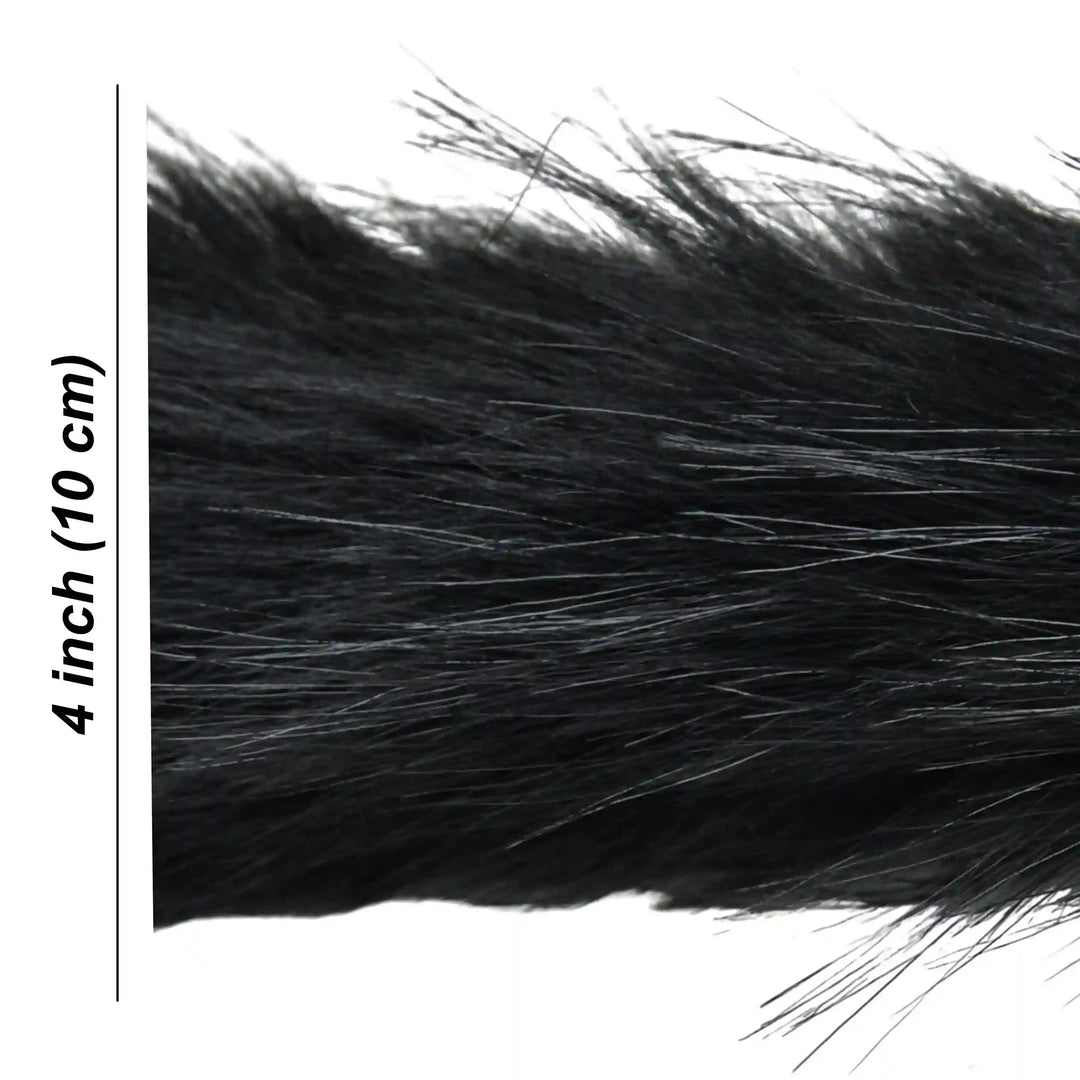 Dark Black Fur Lace