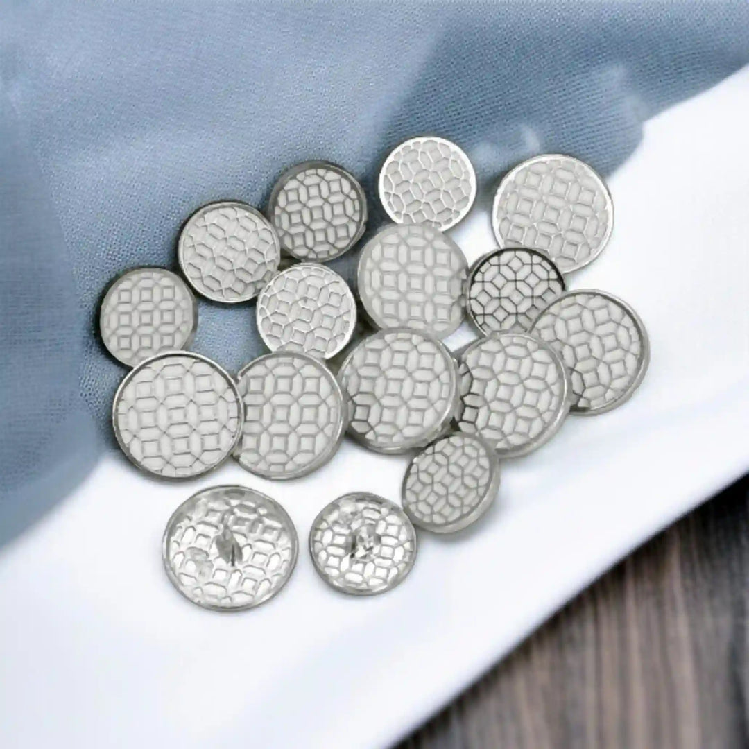 Honeycomb Pattern Buttons