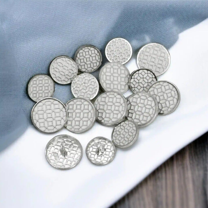 Honeycomb Pattern Buttons