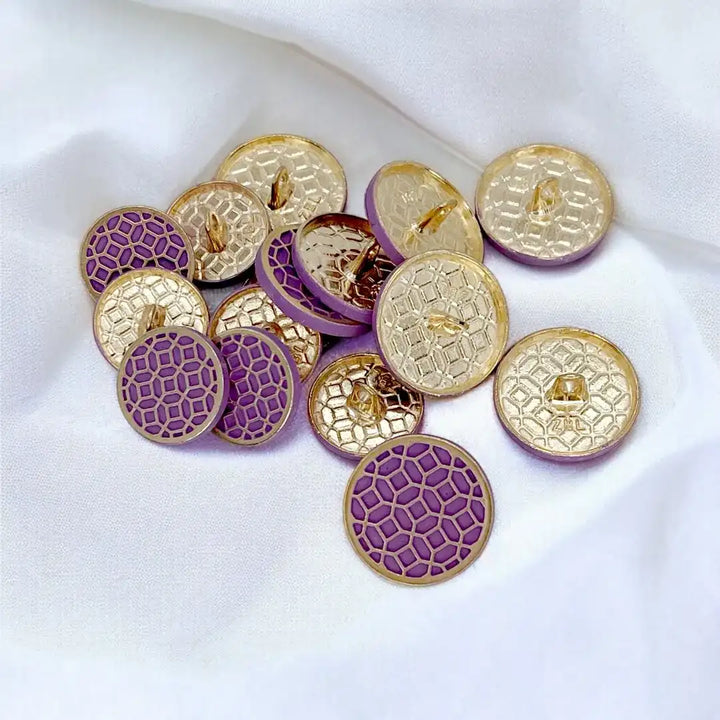 Honeycomb Pattern Buttons