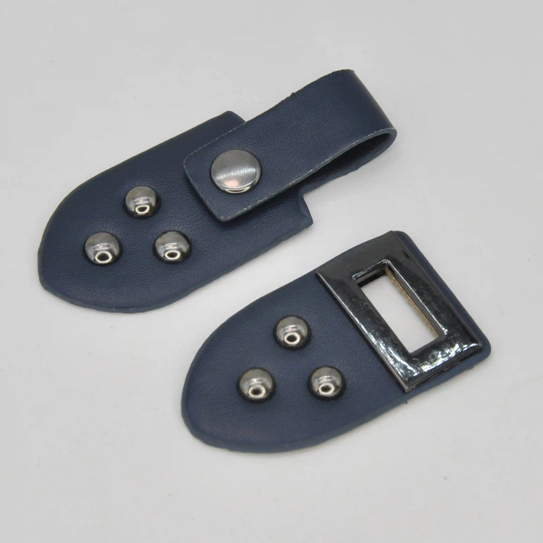Nickel With  PU Snap Belt Buckle