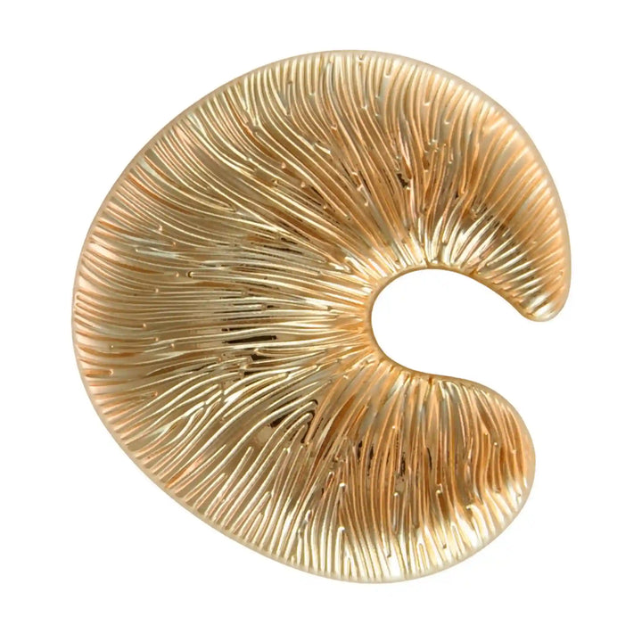 Golden C-shaped Textured Buckle