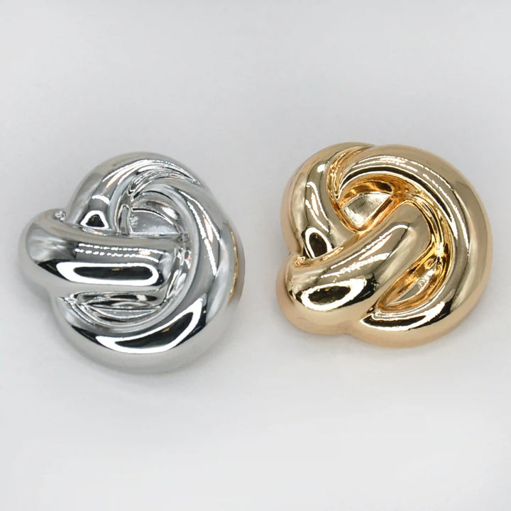 Knoted Design Metal Buttons | 23mm & 15mm