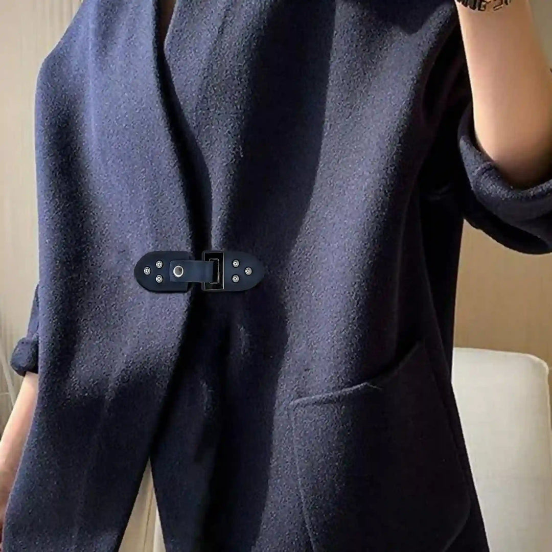 Nickel With  PU Snap Belt Buckle