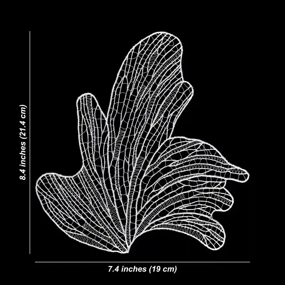 Leaf Skeleton Lace Patch | Set Of 2