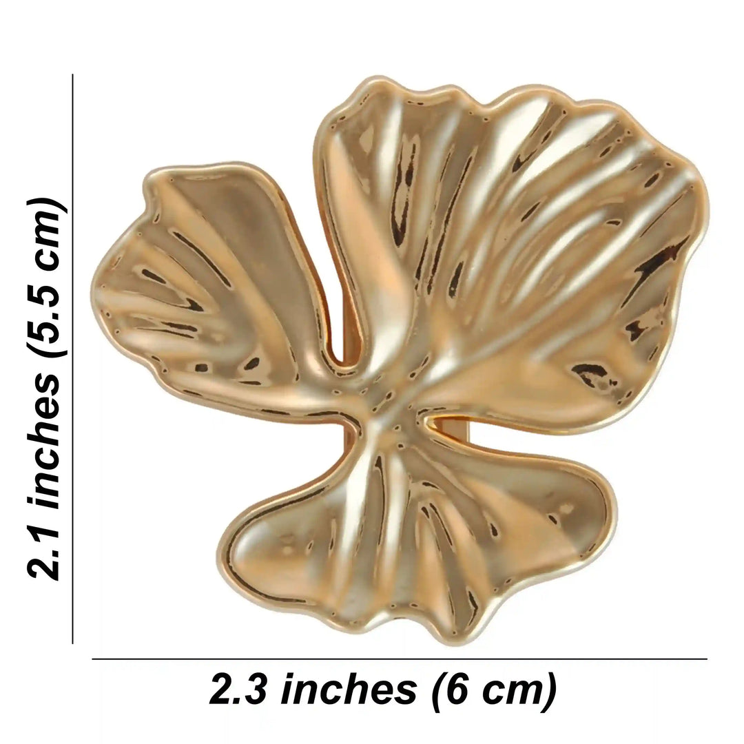 Golden Flower Petal Buckle