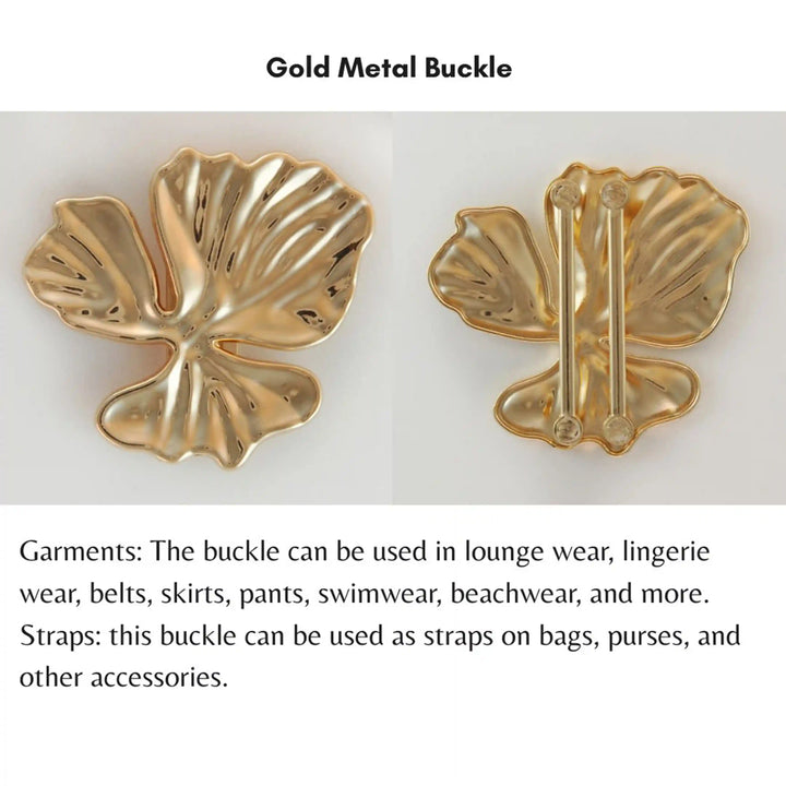 Golden Flower Petal Buckle