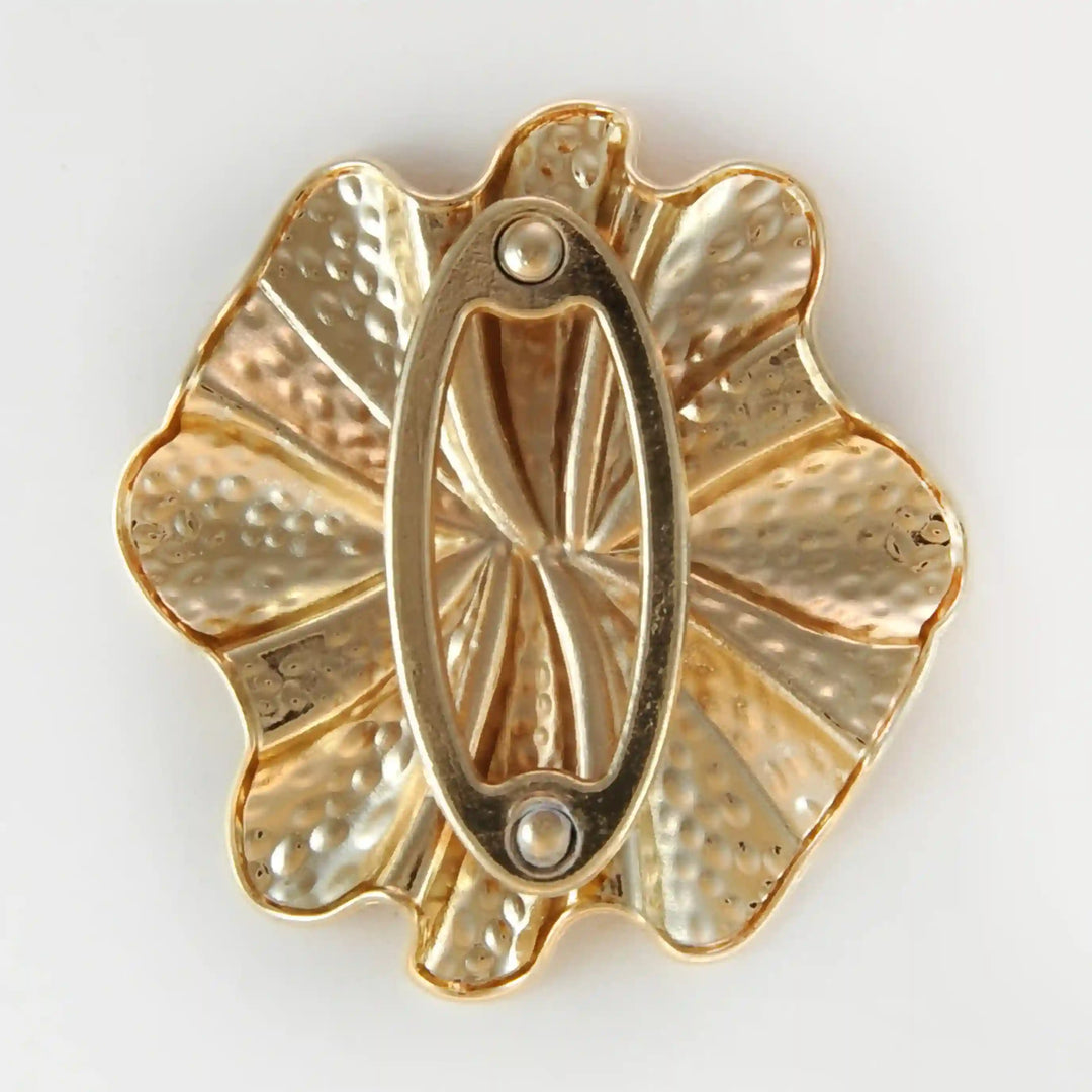 Hammered Style Golden Petal