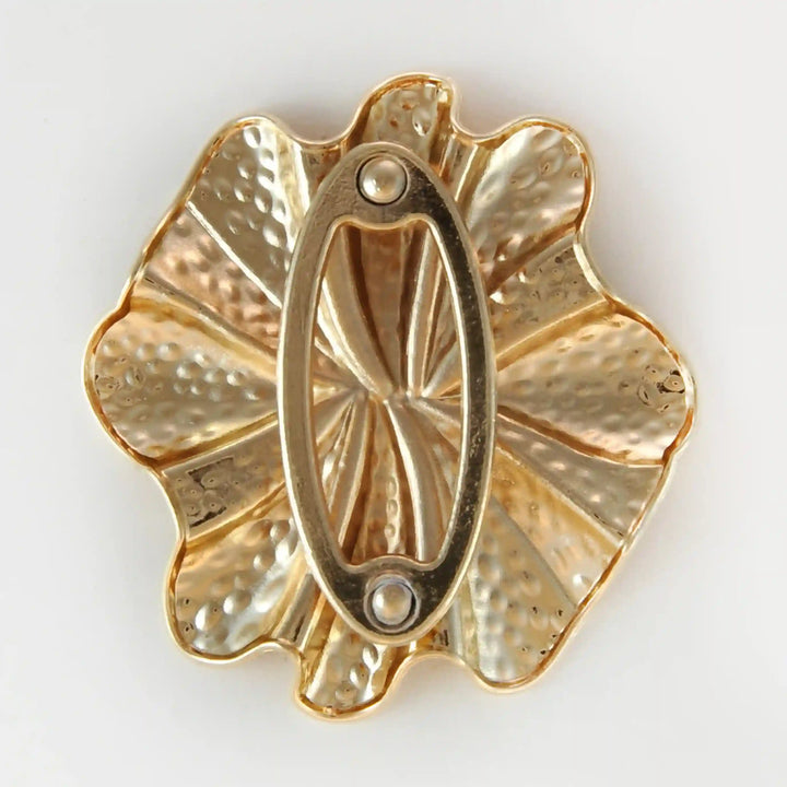 Hammered Style Golden Petal