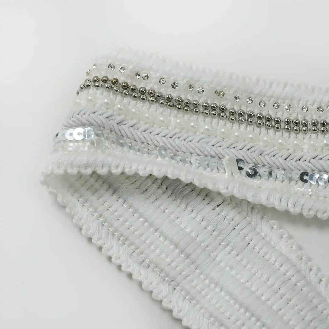 Chevron Glow Sequin Lace