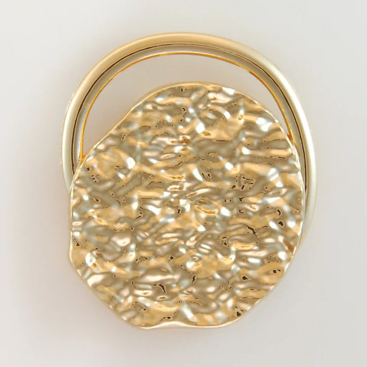 Golden Abstract Geometric Buckle