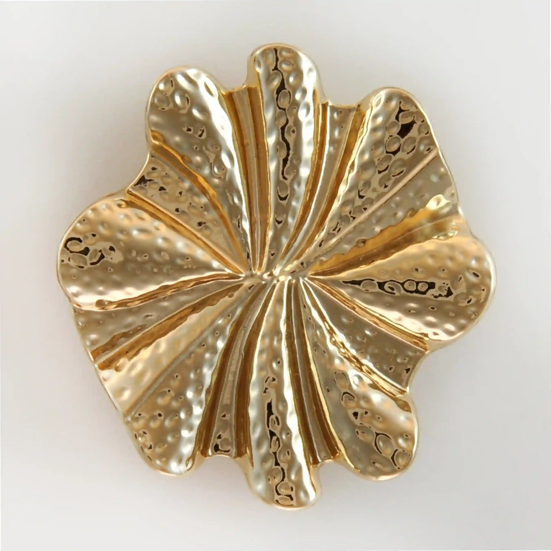Hammered Style Golden Petal
