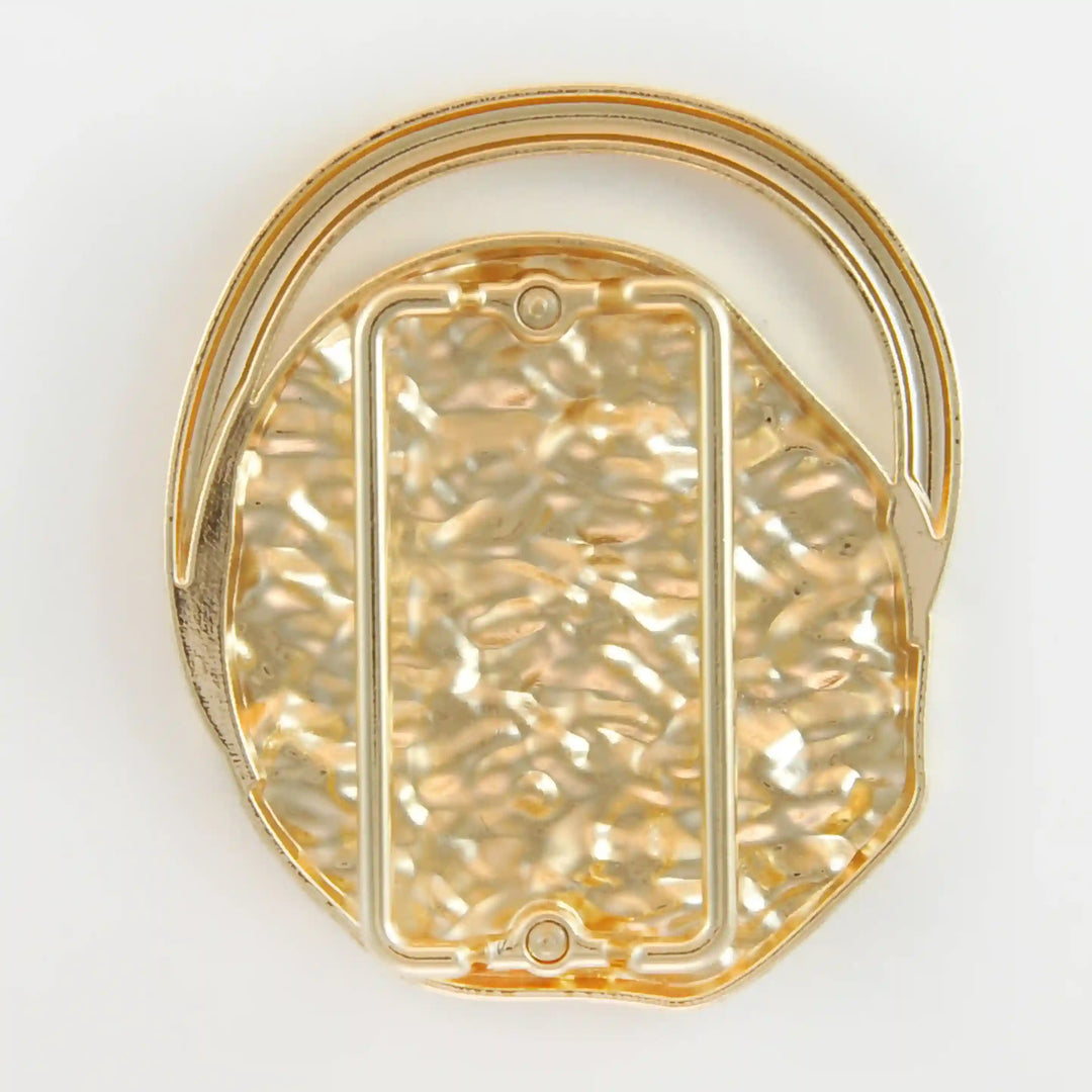 Golden Abstract Geometric Buckle
