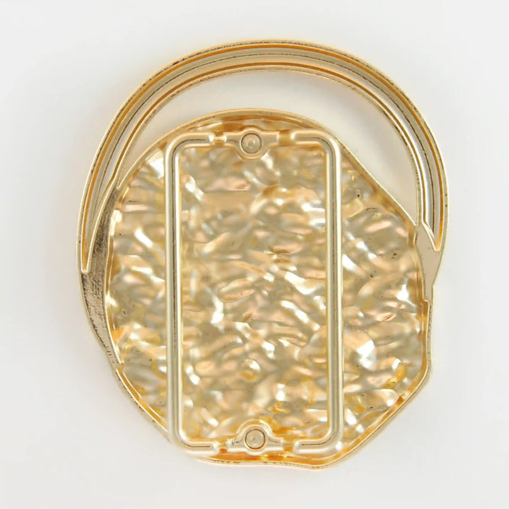 Golden Abstract Geometric Buckle