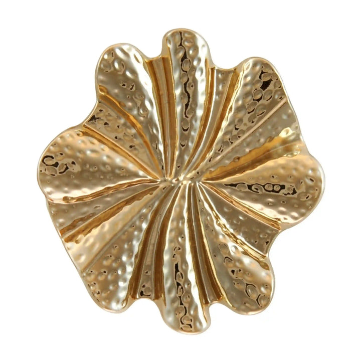Hammered Style Golden Petal