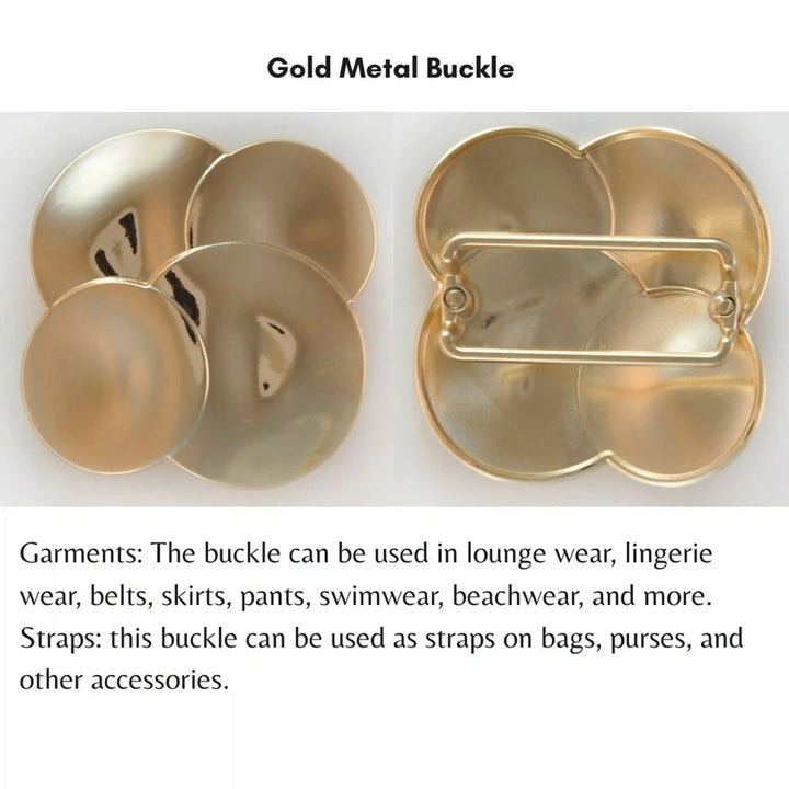 Stacked Metallic Discs Buckles