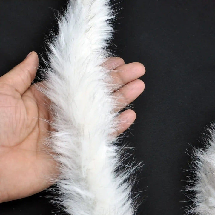 White Marabou Fur Lace | 2 Meters