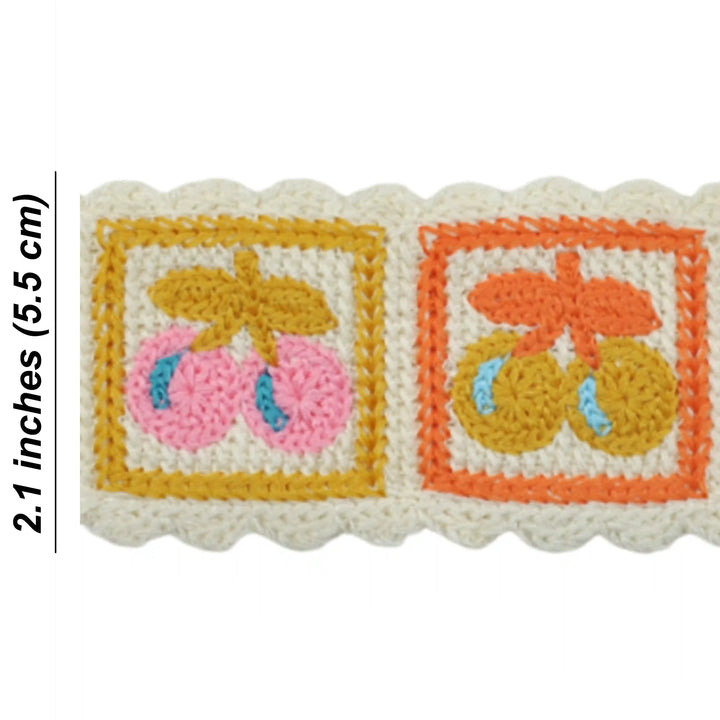 Square Style Floral Leafy Lace