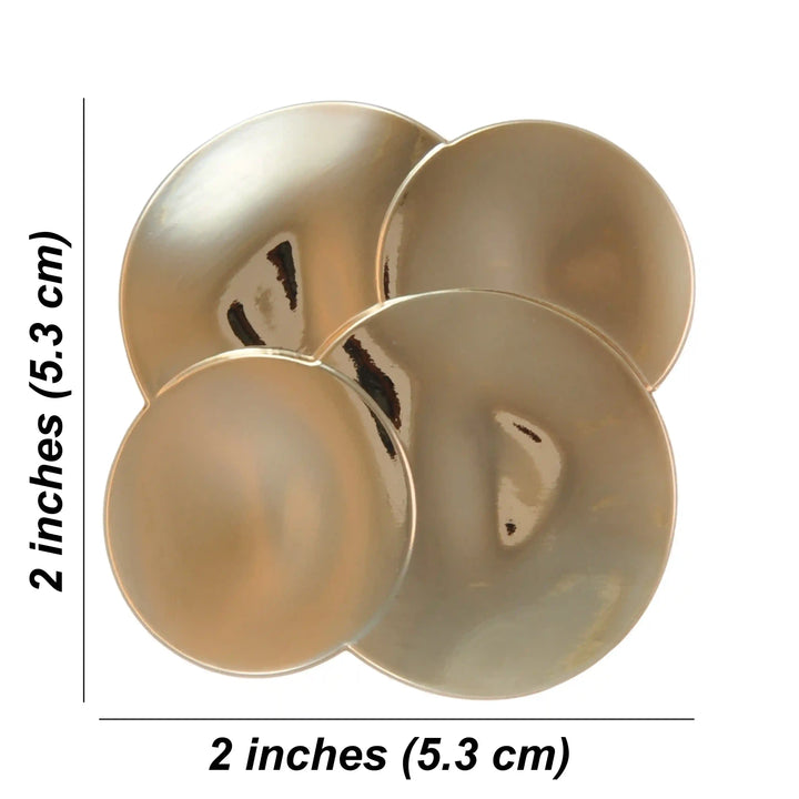 Stacked Metallic Discs Buckles