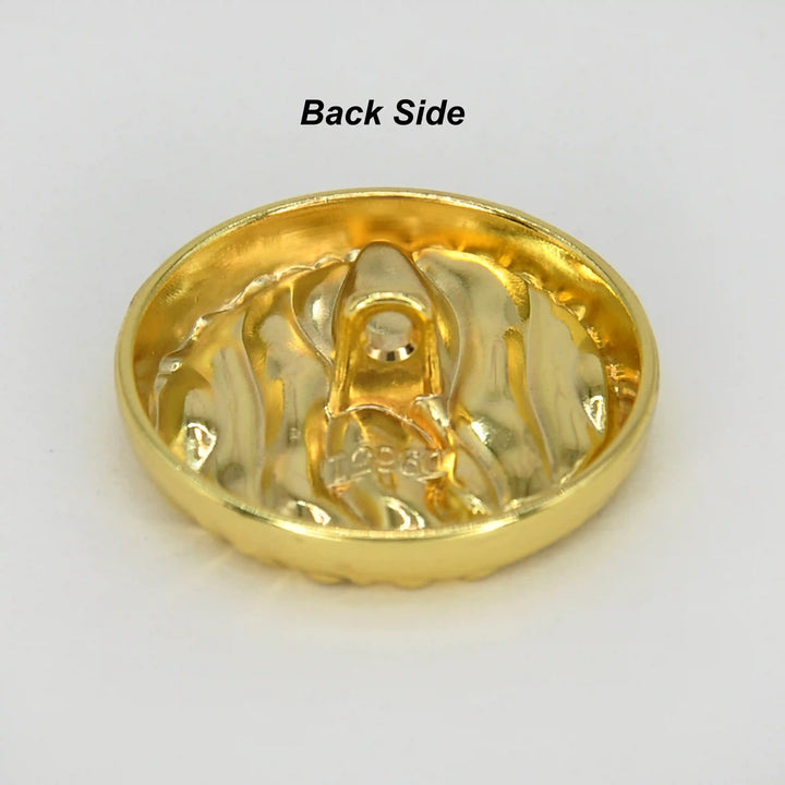 Fluid Wave Pattern Metal Button | 18mm(28L), 20mm(32L) & 25mm(40L)