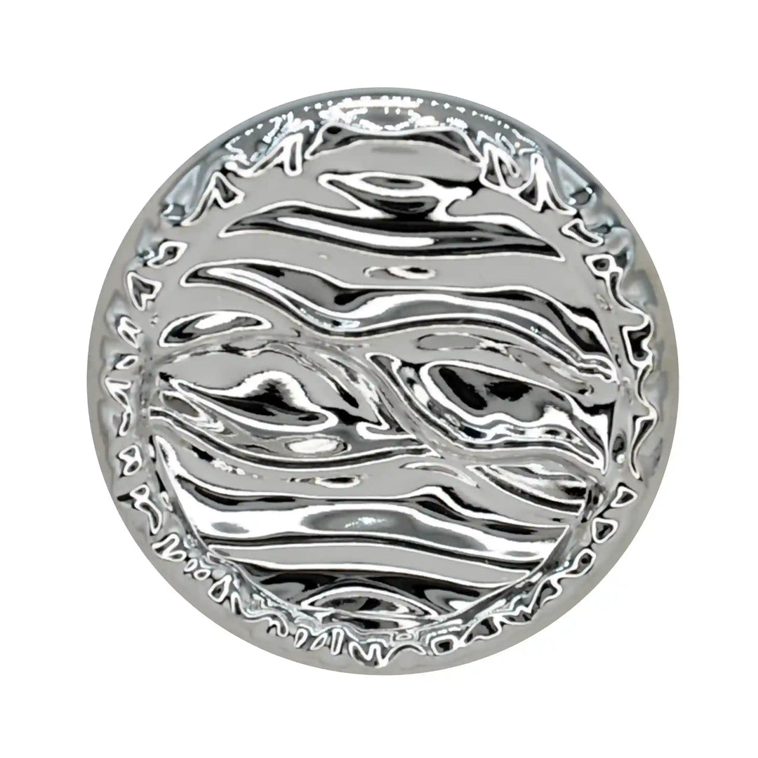 Fluid Wave Pattern Metal Button | 18mm(28L), 20mm(32L) & 25mm(40L)