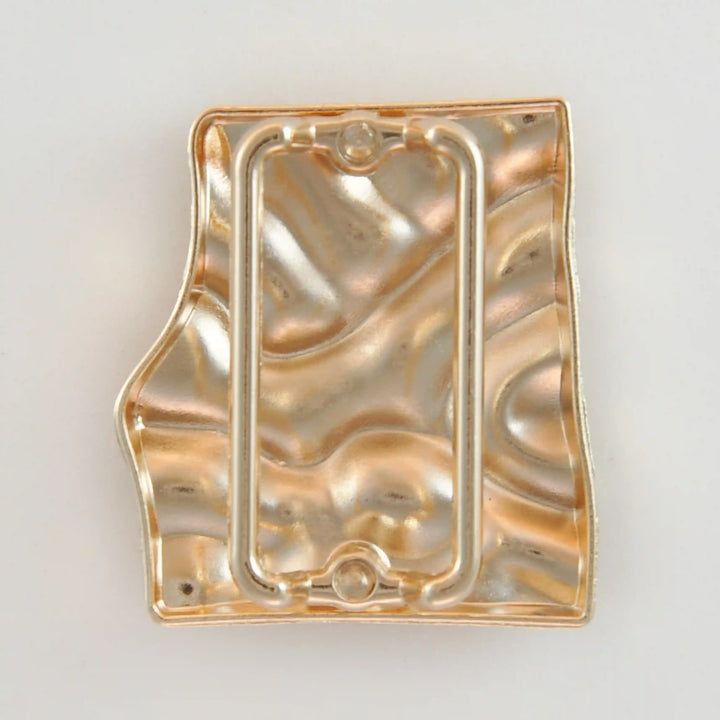 Wrinkled Golden Square Buckle