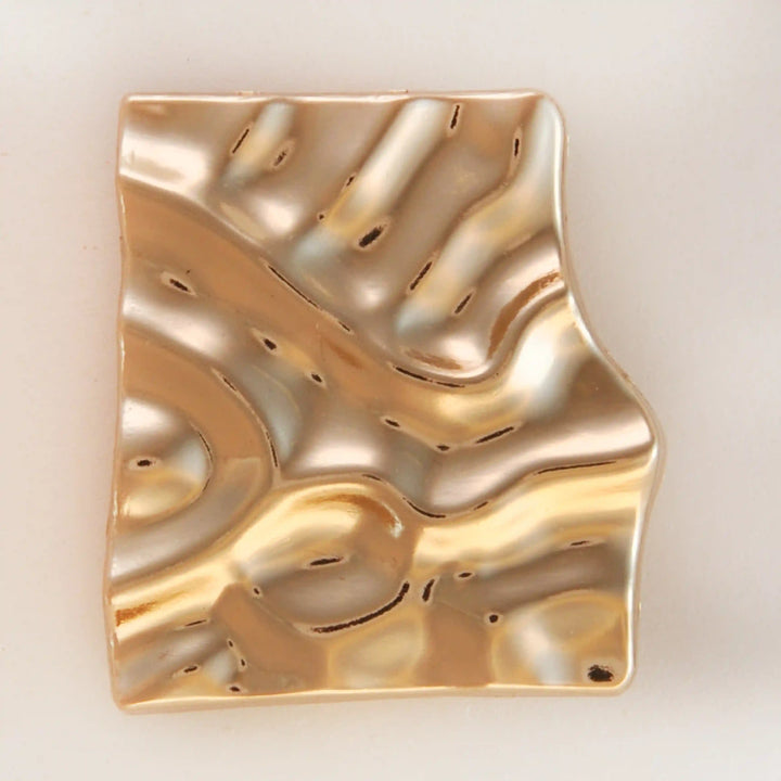 Wrinkled Golden Square Buckle