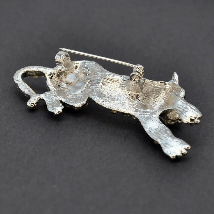 Snow Leopard Brooch Pin