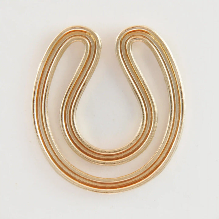 Double loop crescent buckle