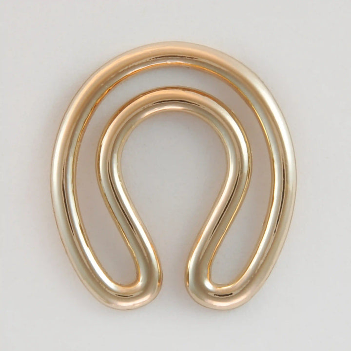 Double loop crescent buckle