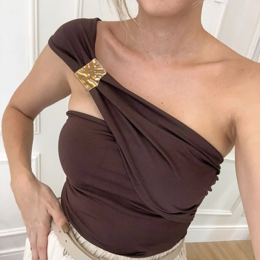 Wrinkled Golden Square Buckle