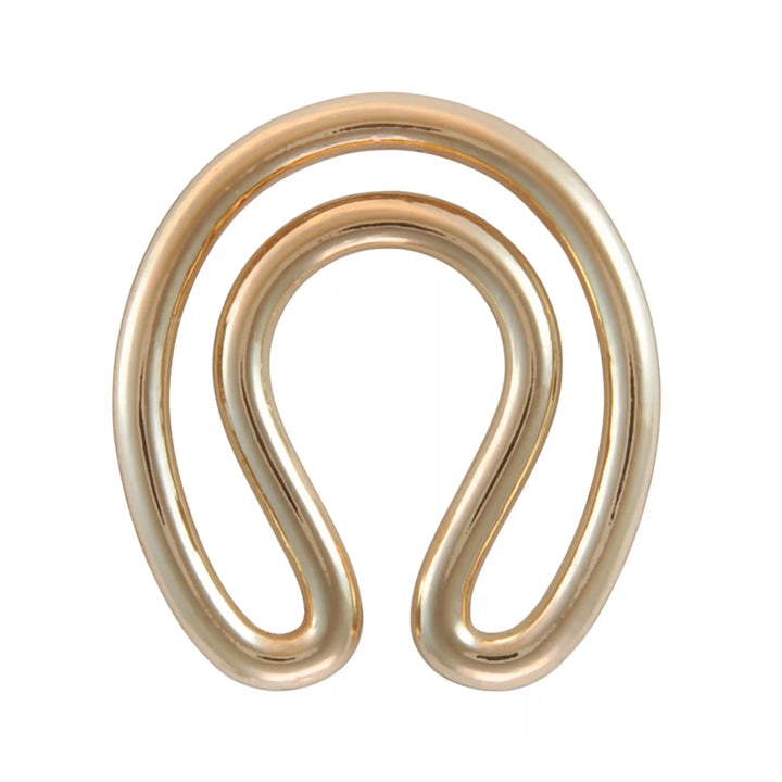 Double loop crescent buckle
