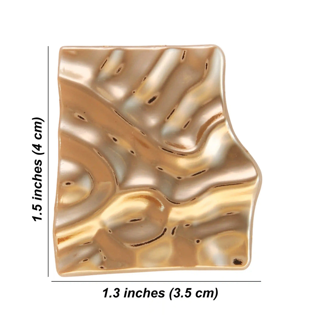 Wrinkled Golden Square Buckle