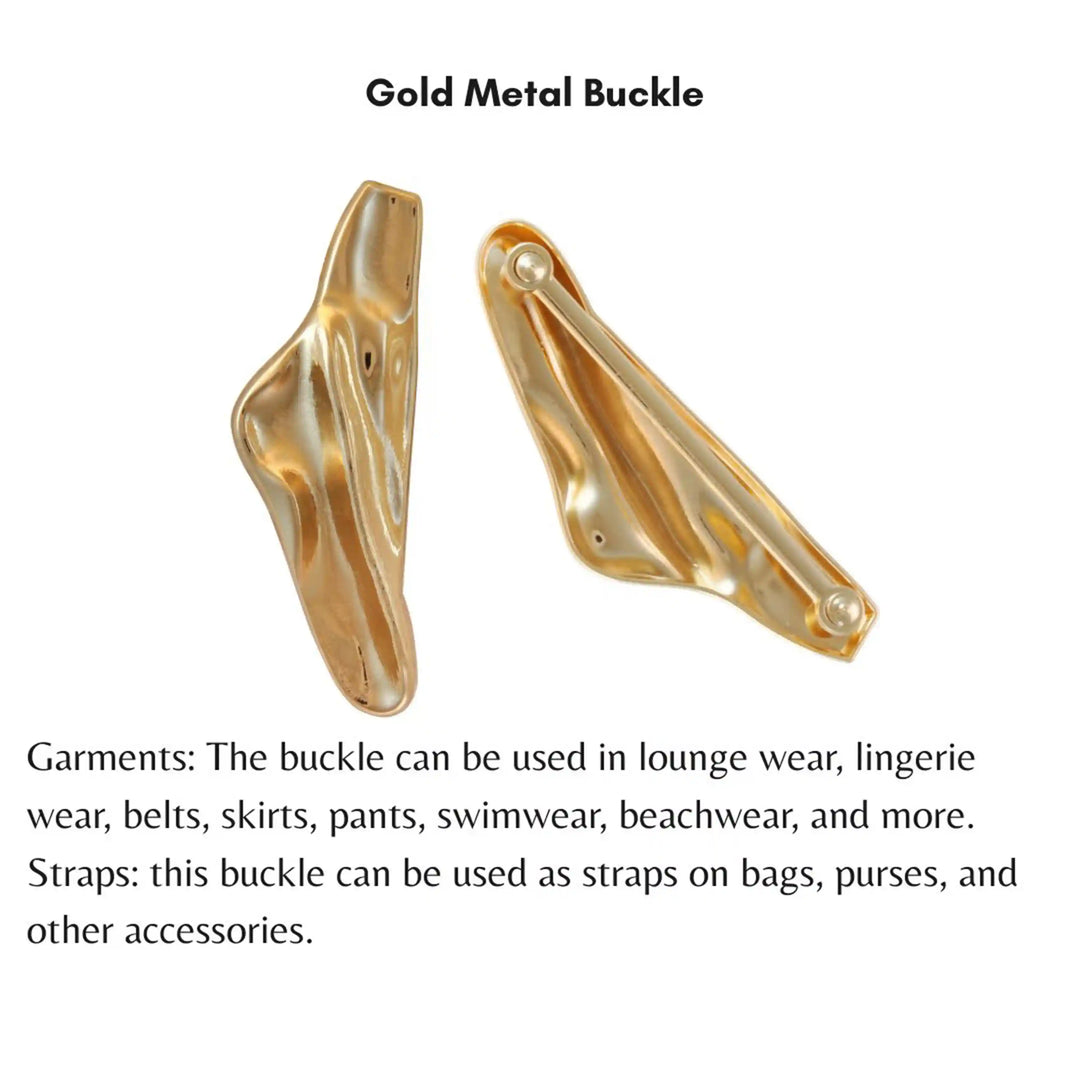 Organic curved golden buckle