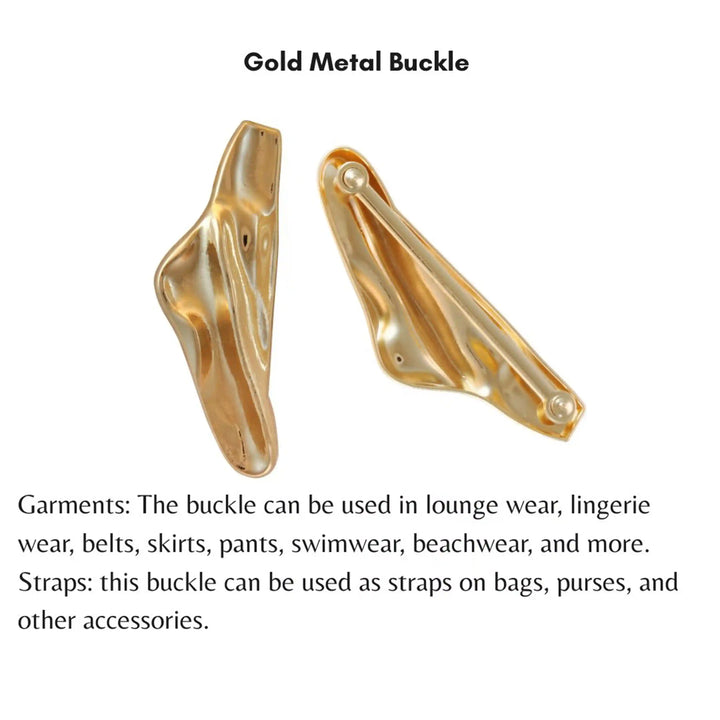 Organic curved golden buckle