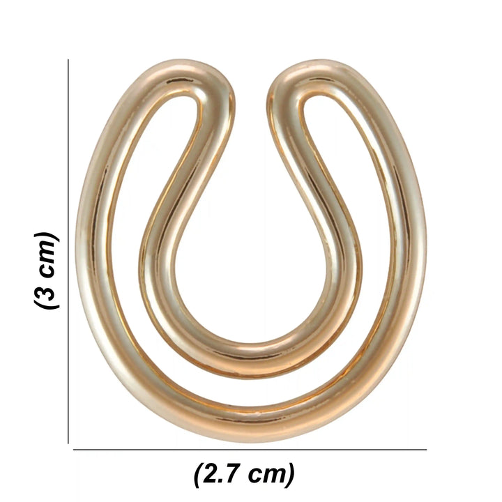 Double loop crescent buckle