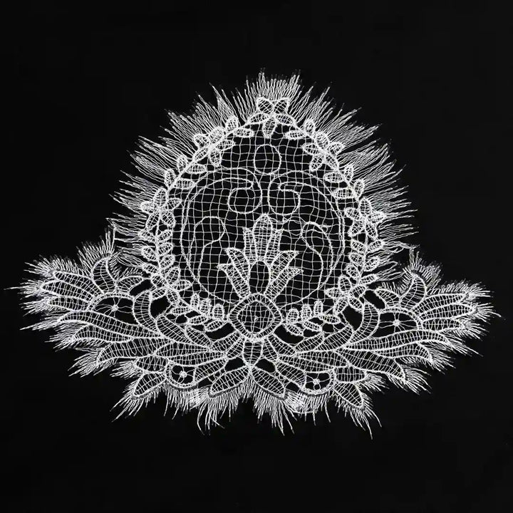 Lunar Bloom Crest Design Patch | Set Of 2