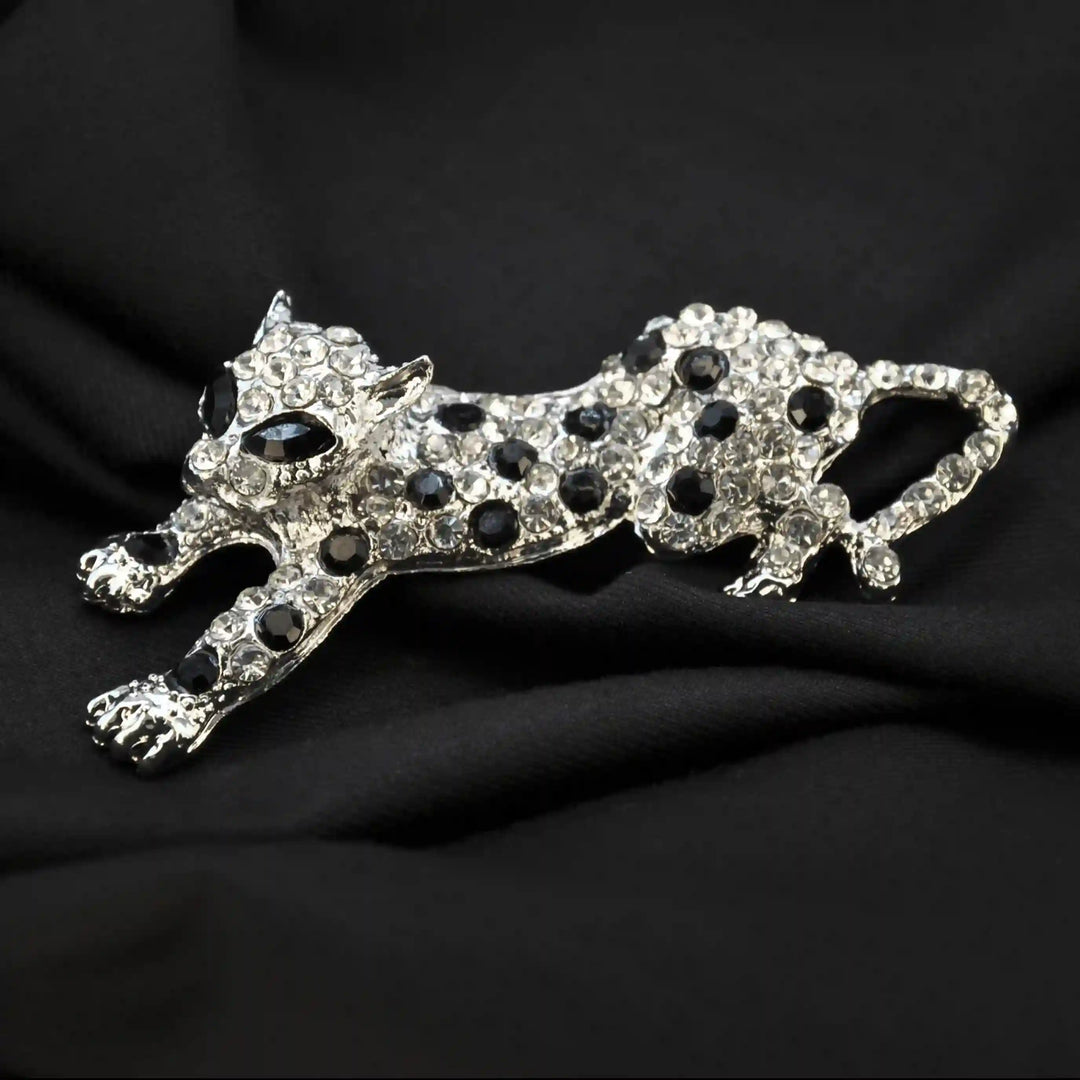 Snow Leopard Brooch Pin
